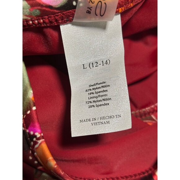 Sofía By Sofia Vergara Floral Cheeky Midster Bikini Bottom Womens L 12-14 - Picture 5 of 10